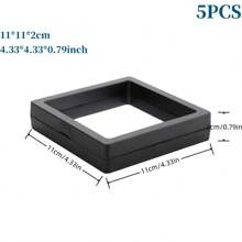 1/5/10 Przenośne pudełko ekspozycyjne na biżuterię, odpowiednie na naszyjniki, bransoletki, kolczyki, pierścionki - wielofunkcyjne pudełko wiszące o wysokiej elastyczności do przechowywania i kolekcjonowania akcesoriów - antyoksydacyjny przezroczysty materiał PS Wyświetlacz Produkcja biżuterii Wyświetlacz i materiały opakowaniowe Organizator Pudełko do przechowywania Podróż