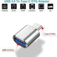 Type-C To USB 3.0 Adapter OTG USB-C To USB3.0 Convertor For Mobile Phone Laptop Notebook Fast And Easy Connection CARS