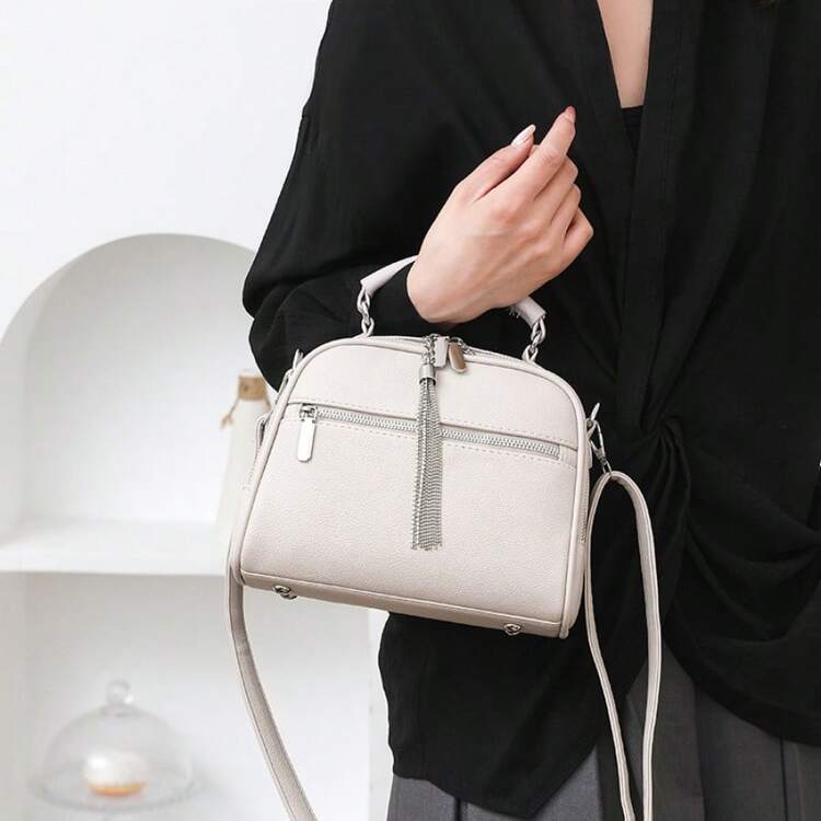 Women Top Handle Bags - trắng - Xem 5