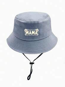 1 Pc Cartoon Bucket Hat, Fashion Printing Casual Bucket Hat, Travel Out Of The Sun Sports Sun Hat, Women's Best Gift For Mother's Day - A - View 10