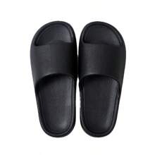 EVA Material Simple Lightweight Comfortable Slippers, Anti-Slip For Home, Bathroom And Indoor Use - A-black - View 5