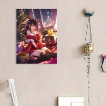 Framed Anime Girl, High-Definition Decor For Room Aesthetics, Suitable For Canvas Prints In The Living Room, Bedroom, Bathroom, Kitchen, Office, Or Cafe, Measuring