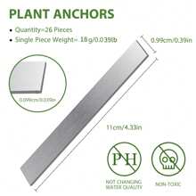 鱼缸用水族箱植物配重 - 水族箱植物锚定活植物固定环底座，加重块用于将水生活植物固定在水下 - 彩色 - 查看 2