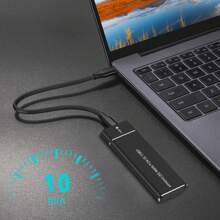 Boîtier SAMGET M.2 NVMe SSD USB3.1 PCIe SSD 10Gbit/s. Boîtier mobile prenant en charge le protocole NVME vers Type-C. Boîtier pour disque dur externe en métal massif pour ordinateur portable et téléphone (disque dur non inclus). Seul le protocole NVME est pris en charge, le protocole SATA n'est pas pris en charge.