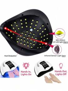 SUN X11 MAX 专业美甲烘干灯，适用于凝胶指甲油固化，带自动感应 UV LED 美甲灯 - 查看 3