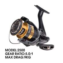 2022 Shimano Sahara 旋转式渔线轮 3000/4000 系列 - 5+1 轴承，5.0:1 齿轮比，轻型海水/淡水渔线轮，耐腐蚀设计，平滑的阻力系统