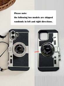 相机荔枝纹电镀相机手机壳，柔软保护套，适用于 iPhone，防摔设计，女士