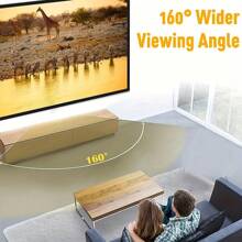 150 Inch HD Foldable Projector Screen, 16:9 Wrinkle-Proof Portable Movie Screen For Home Outdoor Indoor, Double-Sided Projection Support - 白色 - 查看 6