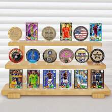 Soportes acrílicos para tarjetas, soporte de exhibición para tarjetas, soporte de exhibición para monedas, para exhibir tarjetas magnéticas, medallas de retos, tarjetas de béisbol, tarjetas deportivas, tarjetas de intercambio