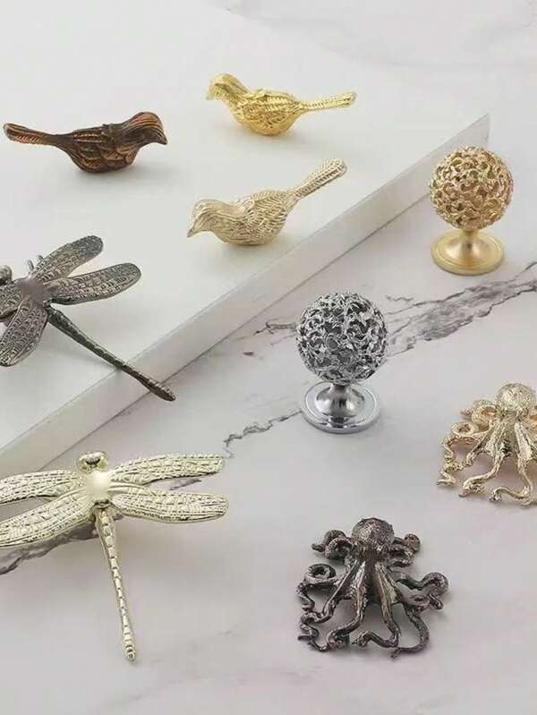 Creative Dragonfly Cabinet Handle, Luxurious Nordic Style, Gold Colored Modern Cupboard/Drawer Pull