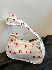 Fashionable New Candy Color Cloud Shaped Shoulder Bag, Cute Underarm Bag , Kawaii - White - View 6
