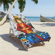 1 pieza Toalla de playa con diseño de anime Bandai, manta de playa de microfibra súper suave y sin arena, súper absorbente para viajes, natación, buceo, surf, yoga, camping, accesorios y artículos esenciales de playa