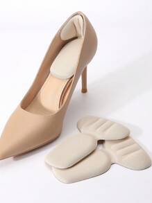 1/2/4 Pairs Heel Grips Liner Cushions Inserts For Loose Shoes, Insole, Heel Pads Snugs For Shoe Too Big Men Women, Filler Improved Shoe Fit And Comfort, Prevent Heel Slip And Blister For Women High Heels Women Pumps And Men Sneakers Shoes, Shoes And Boots Accessories Supplies (Beige)
