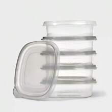 Small Square Food Storage Containers - 25 Fl Oz/5ct - - 1 - 查看 2
