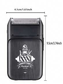 Kemei Rasoir électrique KM-T366 nouveau pour hommes, de type C rechargeable, rasoir à tête foisonnante pour barbe, tête rasée, rasage pour cadeau d'anniversaire d'homme