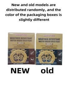 150g Peinture dorée résistante aux intempéries à base d'eau Peinture métallique résistante aux intempéries à base d'eau Peinture dorée décorative pour colonne romaine Peinture en feuille d'or d'extérieur Les modèles neufs et anciens seront expédiés au hasard