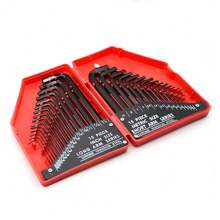 30pcs Hex Wrench Set Imperial Metric Combination Hex Key Wrench Set With Storage Case, Tools For Men