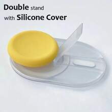 1 Pc Double Bracket Magnetic Cell Phone Grip Holder Stand With Silicone Cover, For Magsafe Cellphone Grip Tok Griptok Compatible With Iphone 16/15/14/13/12 Series Magnetic Phone Socket Pocket Phone Holder