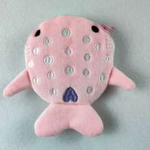 Cartoon Shark Plush Coin Purse Zipper Case, Decor Accessories Pendant Small Gift - Blue - View 11