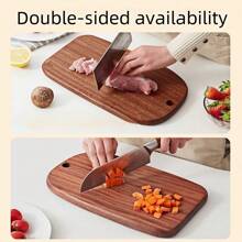 1 Piece Hanging Wooden Cutting Board - Acacia Wood Cutting Blocks, Perfect For Families, Restaurants, Fruits, Vegetables, Cooked Outdoor Picnics, Parties And Holidays Such As Christmas, Valentine's Day And Mother's Day