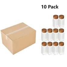 12 件/24 件/36 件套装带孔玻璃胡椒/香料调味瓶，40z 方形调味容器 120 毫升