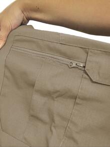 男士战术裤，轻便速干徒步户外耐用训练工装裤，四季皆宜 - 卡其色 - 查看 7