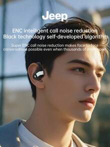 Jeep EC033 Earphones HiFi Stereo Music Headphones Running Sports Ear Hanging Headset - one-size - View 4