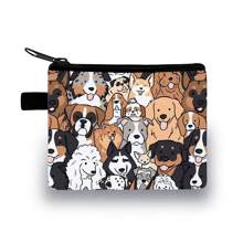 Petite Wallet Coin Purse Key Holder Pocket Wallet Cat/Dog/Mushroom/Butterfly/Daisy Design Suitable For Supermarket Shopping Storing Small Accessories Coins Keys Cards For Women Wallet Mini Wallet Purse Wallet Coin Wallet