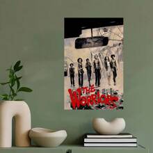 Framed  Modern Abstract  Canvas Art Print, , Versatile Wall Art Poster For Living Room, Bedroom, Office, And Cafe Decor - The Warriors Movie Theme