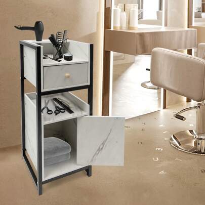 Eatssode Strumenti per parrucchieri, espositore portaoggetti per parrucchieri, espositore portaoggetti per parrucchieri con cassetti