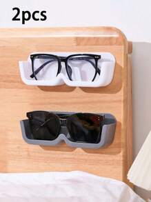 10 piezas/3 piezas/1 pieza Organizador de gafas de montaje en pared sin taladro, cajas de almacenamiento, soportes, adecuado para dormitorio, sala de estar, baño, cocina para organizador de almacenamiento de mujer, artículos esenciales de viaje, regreso a la escuela, almacenamiento de dormitorio, decoración de otoño