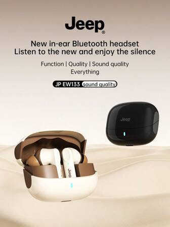 Jeep Auriculares Jeep EW133 con reducción de ruido, baja latencia para juegos, micrófono HD para llamadas y auriculares deportivos