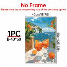 1pc Aperol Spritz Cinque Terre Cocktail Canvas Posters, Travel Posters, Bar Cart Decorations, Colorful Cocktail Art, Alcohol Gifts, Can Hang Modern Bar Wall Art Suitable For Living Room Bedroom Kitchen Coastal Decor Coastal Decor Beach Decor - Multicolor - View 16