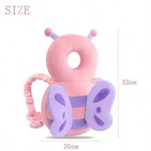 1pc Baby Anti-Fall Head Protection Pad, Infant Toddler Anti-Collision Pillow, Baby Walker Headrest - Butterfly - View 4