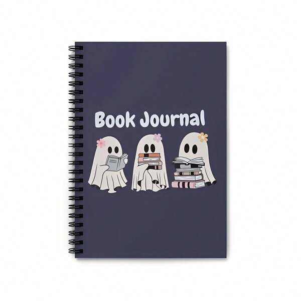 Evil Ultimate Planner Notepad - Spiral Bound BOOK JOURNAL With Reading Challenges, A-Z Challenge, Battle Of The Books & Reading List Sections - Durable Paper Cover