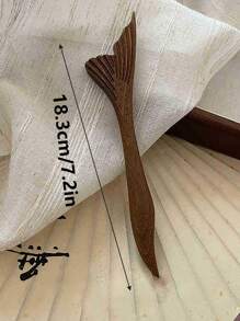 1 件精致木制发簪可爱木发筷汉服头饰中式发夹女孩发饰发髻发髻制作器发髻发夹