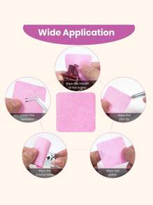 Lenços Não Felpudos para Unhas, Lenços para Cola de Extensão de Cílios, 200/400/600 peças Tecido Não Tecido Super Absorvente e Macio, Lenços para Cola de Cílios, Lenços Removedores de Esmalte de Unha para Suprimentos de Extensão de Cílios e Frascos de Esmalte de Unha