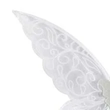 Fairy Wings For Girls Glitter Holographic Butterfly Wings Cosplay Props For Birthday Theme Party Prom - 白色 - 查看 3