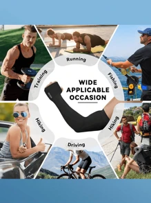 4 Pairs UV Sun Protection Arm Sleeve For Men Work Cooling Compression Tattoo Cover Up Sleeves For Cycling Fishing Halloween