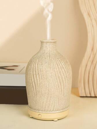 ellestfun 1 pieza Difusor de aceites esenciales ultrasónico de resina de 80ml, alimentado por USB 5V, adecuado para aromaterapia y humidificación en habitaciones pequeñas.