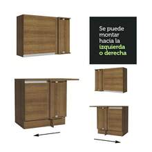 Cocina Integral Esquinera 349cm Glamy Madesa 06 - Marrón - Ver 10