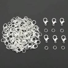 300pcs/Pack Jewelry Making Set: Lobster Clasp, Open Jump Rings, Handcraft Bracelets Necklace Earrings Findings