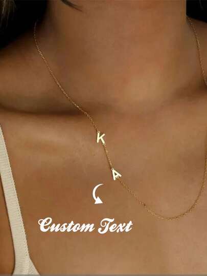Customized Name Necklaces Simple Fashion Mom Mother Father Friend Family Customized Jewelry Private Diy Necklace Chain Accessories Christmas Gifts