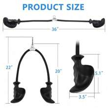 Elevate Your Workout: Enhance Your Tricep Training With Our Triceps Rope And Ergonomic Handles-Perfect For Cable Machines, Pulley Systems, Ideal For Gym And Home Gym. - Red - View 5