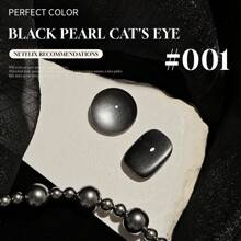 MIANEL 10毫升/瓶 秋冬新款黑色仿珍珠水晶猫眼凝胶指甲油，简约优雅纯黑色指甲油，沙龙级凝胶指甲油，白色美甲，圣诞美甲，万圣节美甲，秋季美甲，冬季美甲，黑色美甲，可爱美甲，美甲用品 - 彩色 - 查看 17