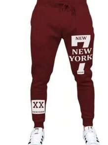 Calça Moletom Masculina PLUS SIZE Slim Sport Bolso New York.