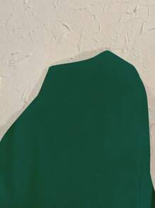 Women's Embroidered Loose Boho Vintage Blouse, Spring/Summer Casual Tops - Dark Green - View 7