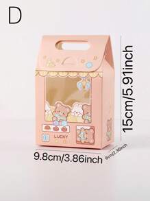 1set/8pcs,Portable Candy Box With Window, Cute Cookies, Colorful Boxes Of Snowflake Pastries, Candy Boxes, Suitable For Parties - Multicolor - View 12