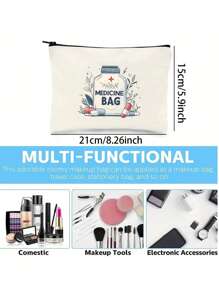 我的所有糖尿病拉链袋储物袋化妆包帆布袋铅笔袋，波西米亚风 - 彩色 - 查看 9