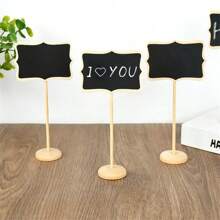 Wedding Blackboard Mini Wooden Chalkboard Message Sign Food Buffet Labels For Wedding Birthday Party Table Decoration Place Card - Multicolor - View 6